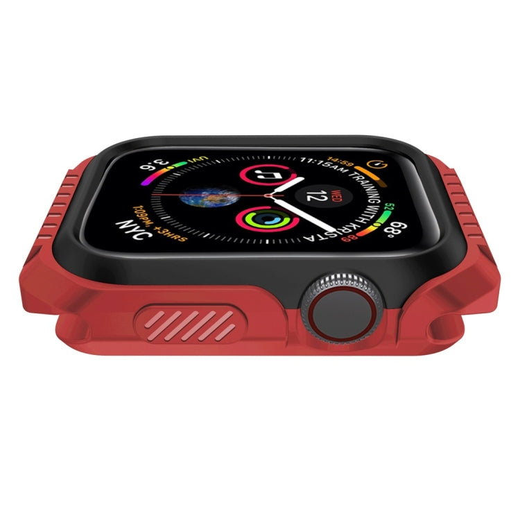 Smart Watch Shockproof Two Color Protective Case for Apple Watch Series 3 38mm(Red Black) - Watch Cases by buy2fix | Online Shopping UK | buy2fix