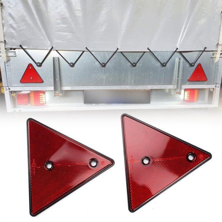 Trucks Trailers RV Triangular Red Reflector - Reflective Material by buy2fix | Online Shopping UK | buy2fix