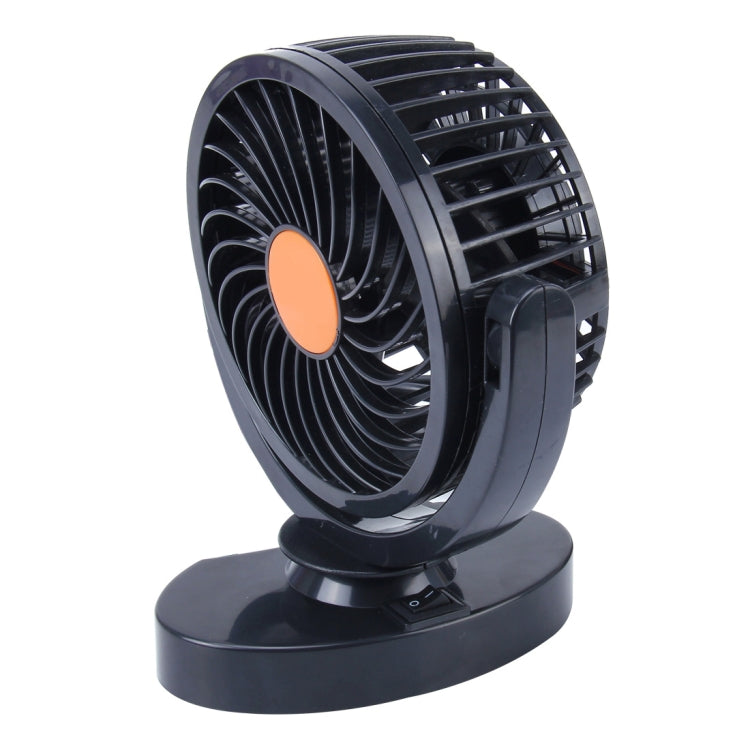 HUXIN HX-T306 6W 360 Degree Adjustable Rotation Low Noise Mini Electric Car Fan, DC 24V - Heating & Fans by buy2fix | Online Shopping UK | buy2fix