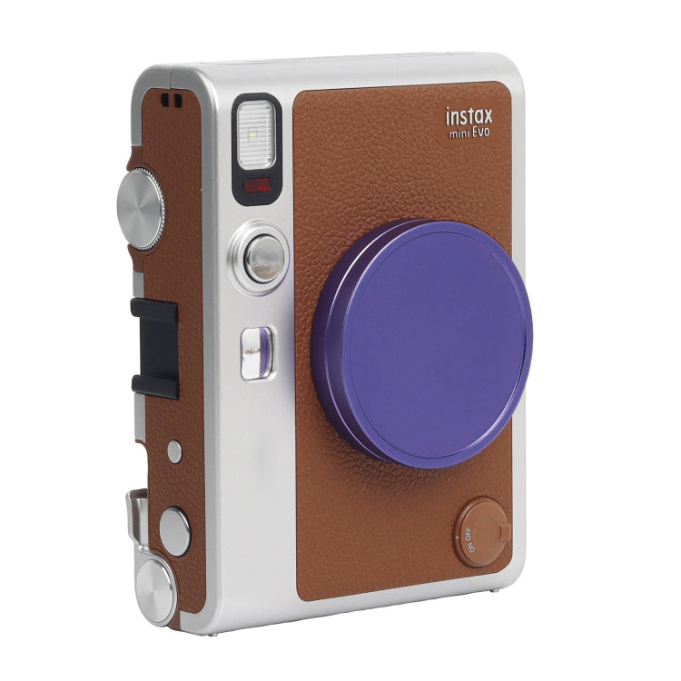 For FUJIFILM Instax mini EVO Camera Lens Cap Aluminum Alloy Protective Cover (Purple) - Lens Cap by buy2fix | Online Shopping UK | buy2fix