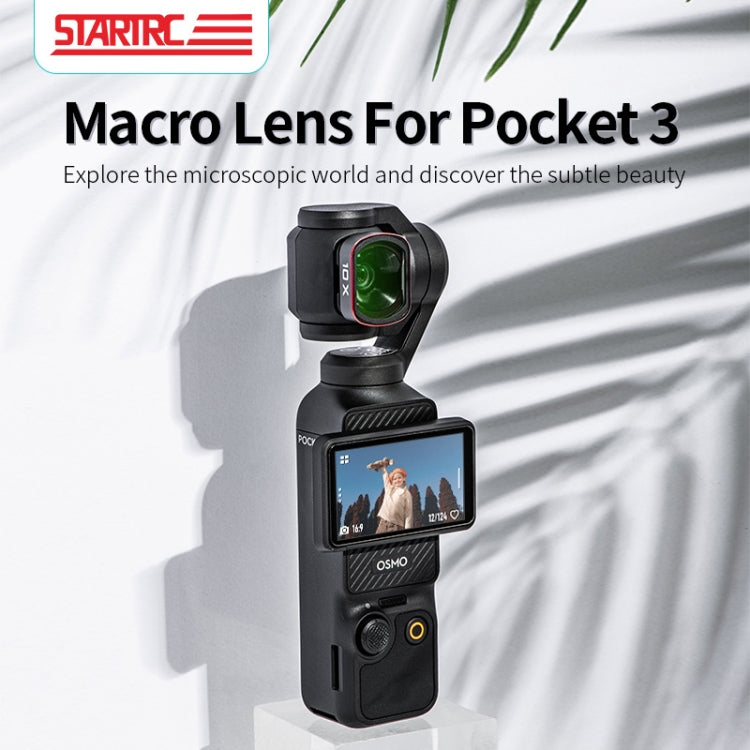 For DJI OSMO Pocket 3 STARTRC 10X Macro Lens Filter (Black) - Lens Accessories by STARTRC | Online Shopping UK | buy2fix