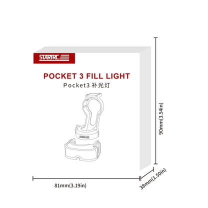 For DJI Pocket 3 STARTRC Cat-ears Magnetic Fill Light  with Holder Clip Kit (Grey) - Other Accessories by STARTRC | Online Shopping UK | buy2fix