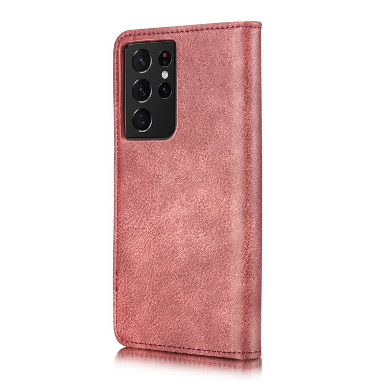 For Samsung Galaxy S21 Ultra 5G DG.MING Crazy Horse Texture Flip Detachable Magnetic Leather Case with Holder & Card Slots & Wallet(Red) - Galaxy S21 Ultra 5G Cases by DG.MING | Online Shopping UK | buy2fix