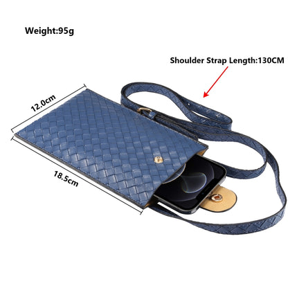 Braided Packing Simple High-end Mobile Phone Bag with Lanyard, Suitable for 6.7 inch Smartphones(Baolan) - Universal Leather Case by buy2fix | Online Shopping UK | buy2fix