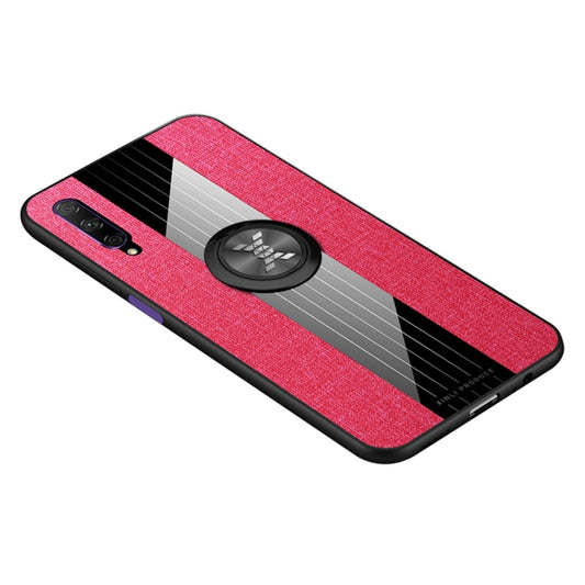 For Huawei Honor 9X Pro XINLI Stitching Cloth Textue Shockproof TPU Protective Case with Ring Holder(Red) - Honor Cases by XINLI | Online Shopping UK | buy2fix