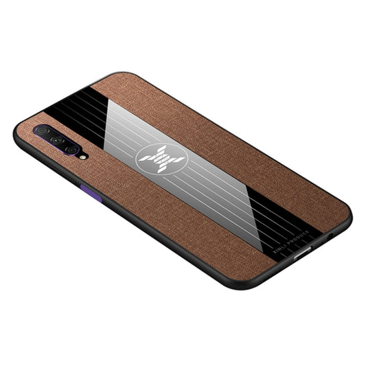 For Huawei Honor 9X Pro XINLI Stitching Cloth Textue Shockproof TPU Protective Case(Brown) - Honor Cases by XINLI | Online Shopping UK | buy2fix