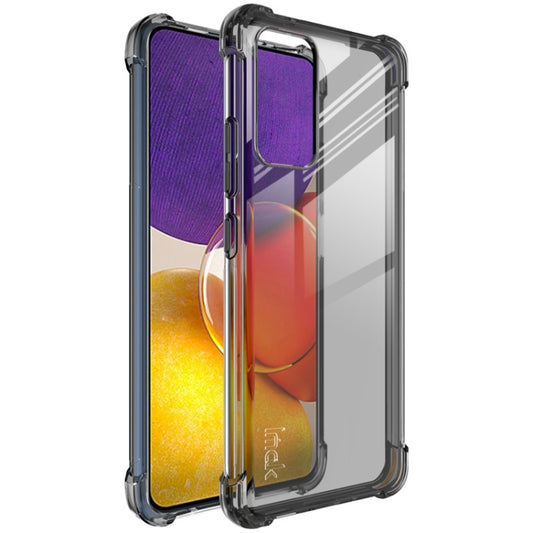 For Samsung Galaxy A82 5G / Quantum 2 IMAK All-inclusive Shockproof Airbag TPU Case with Screen Protector(Transparent Black) - Galaxy Phone Cases by imak | Online Shopping UK | buy2fix