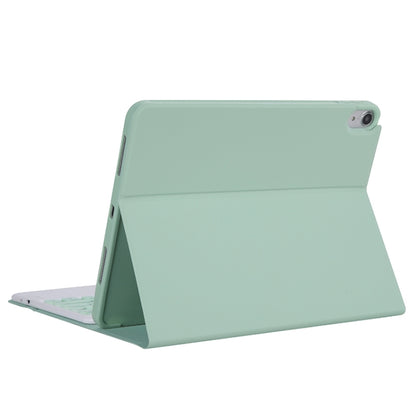 YT11B-A 2021 Detachable Candy Color Skin Texture Round Keycap Bluetooth Keyboard Leather Tablet Case with Touch Control & Pen Slot & Stand For iPad Pro 11 2021 / Air4 / Air5 / Pro 11(Light Green) - For iPad Pro by buy2fix | Online Shopping UK | buy2fix