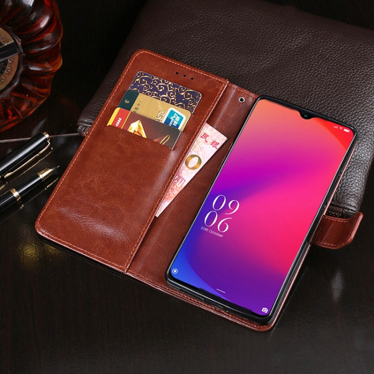 For Doogee X95 / X95 Pro idewei Crazy Horse Texture Horizontal Flip Leather Case with Holder & Card Slots & Wallet(Rose Red) - More Brand by idewei | Online Shopping UK | buy2fix