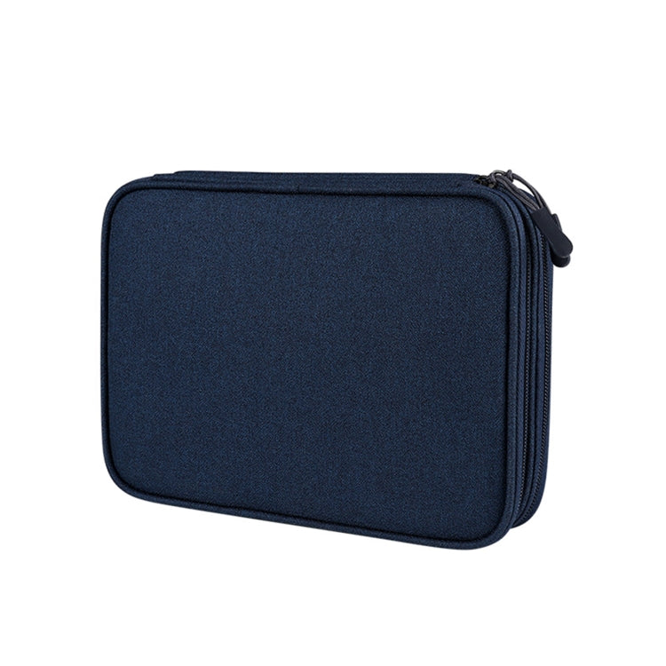 SM01S Double-layer Multifunctional Digital Accessory Storage Bag(Navy Blue) - Digital Storage Bag by buy2fix | Online Shopping UK | buy2fix