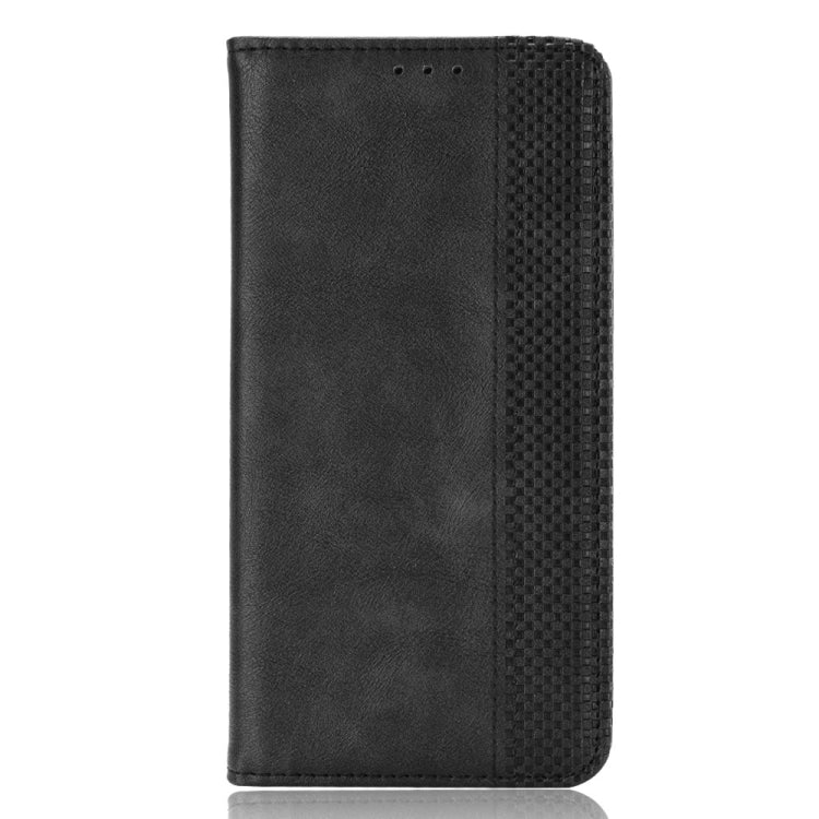 For Blackview A90 Magnetic Buckle Retro Crazy Horse Texture Horizontal Flip Leather Case with Holder & Card Slots & Photo Frame(Black) - More Brand by buy2fix | Online Shopping UK | buy2fix