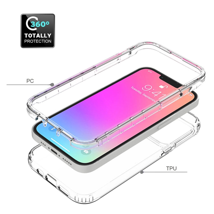 For iPhone 13 Shockproof High Transparency Two-color Gradual Change PC+TPU Candy Colors Protective Case (Black) - iPhone 13 Cases by buy2fix | Online Shopping UK | buy2fix