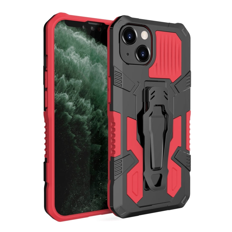 For iPhone 13 Machine Armor Warrior Shockproof PC + TPU Protective Case(Red) - iPhone 13 Cases by buy2fix | Online Shopping UK | buy2fix