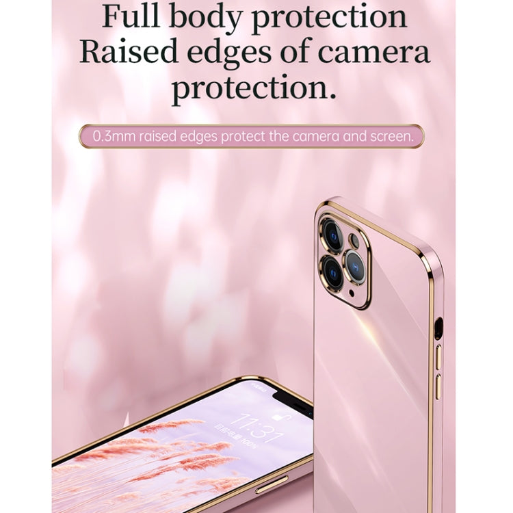 For iPhone 11 Pro Max XINLI Straight Edge 6D Electroplate TPU Phone Case (White) - iPhone 11 Pro Max Cases by XINLI | Online Shopping UK | buy2fix