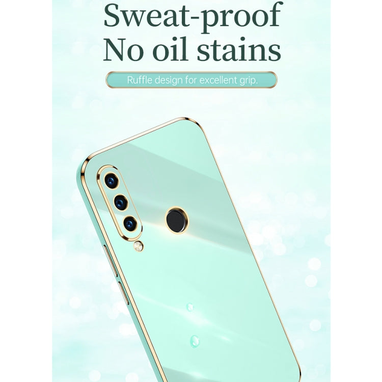 For Huawei P30 Lite XINLI Straight Edge 6D Electroplate TPU Phone Case(Mint Green) - Huawei Cases by XINLI | Online Shopping UK | buy2fix