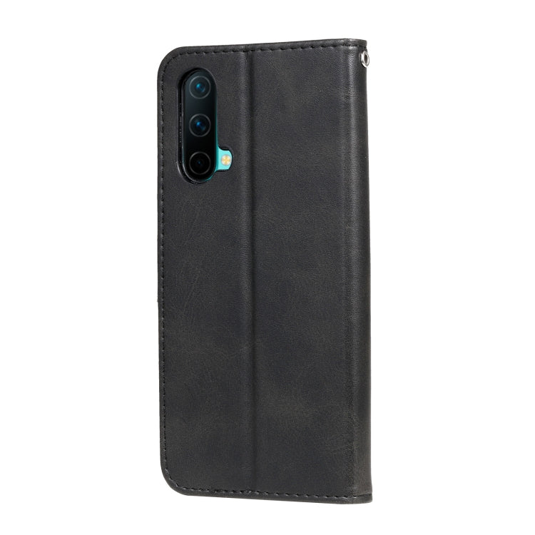 For OnePlus Nord CE 5G Fashion Calf Texture Zipper Horizontal Flip Leather Case with Stand & Card Slots & Wallet Function(Black) - OnePlus Cases by buy2fix | Online Shopping UK | buy2fix