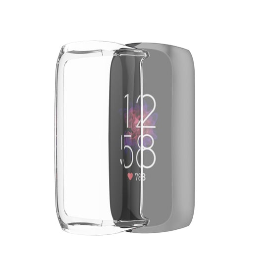 For Fitbit Luxe Full Coverage TPU Electroplating Protective Case Cover(Transparent) - Watch Cases by buy2fix | Online Shopping UK | buy2fix