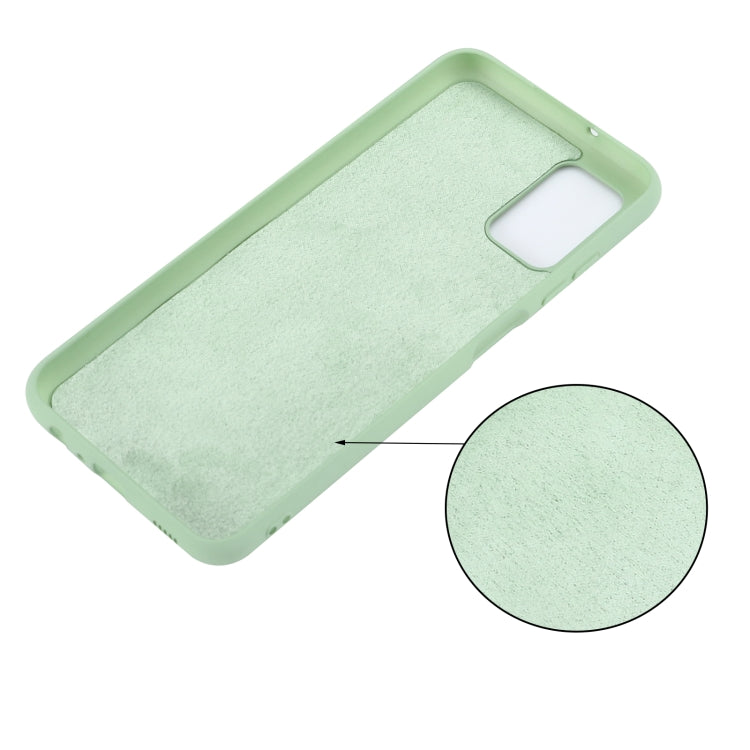 For Samsung Galaxy A03s (166.59mm) Pure Color Liquid Silicone Shockproof Full Coverage Case(Green) - Galaxy Phone Cases by buy2fix | Online Shopping UK | buy2fix