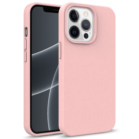 For iPhone 13 Pro Starry Series Shockproof Straw Material + TPU Protective Case (Pink) - iPhone 13 Pro Cases by buy2fix | Online Shopping UK | buy2fix