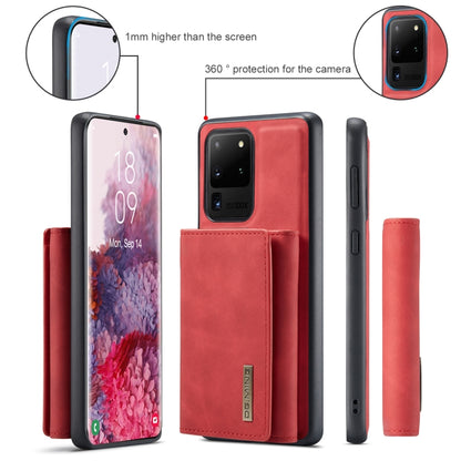 For Samsung Galaxy S20 Ultra DG.MING M1 Series 3-Fold Multi Card Wallet  Back Cover Shockproof Case with Holder Function(Red) - Galaxy Phone Cases by DG.MING | Online Shopping UK | buy2fix