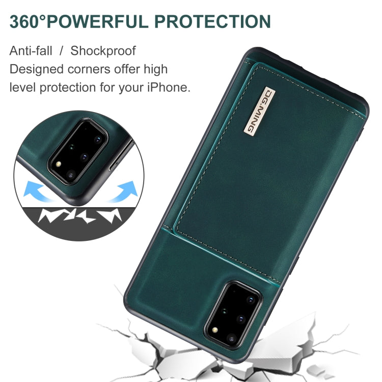 For Samsung Galaxy S20+ DG.MING M1 Series 3-Fold Multi Card Wallet  Back Cover Shockproof Case with Holder Function(Green) - Galaxy Phone Cases by DG.MING | Online Shopping UK | buy2fix