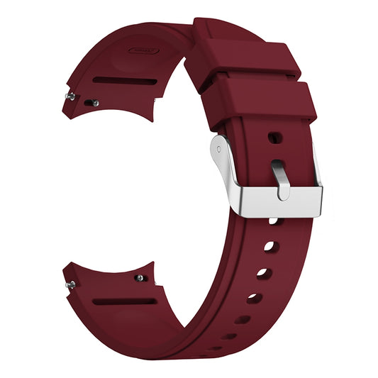 For Samsung Galaxy Watch4 Classic 46mm Silicone Watch Band(Wine Red) - Watch Bands by buy2fix | Online Shopping UK | buy2fix