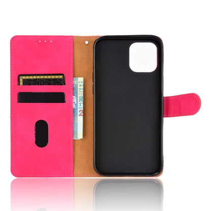 For iPhone 13 Solid Color Skin Feel Magnetic Buckle Horizontal Flip Calf Texture PU Leather Case with Holder & Card Slots & Wallet(Rose Red) - iPhone 13 Cases by buy2fix | Online Shopping UK | buy2fix