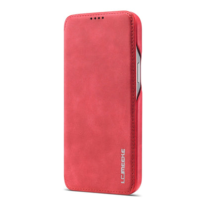 For iPhone 13 Pro Max LC.IMEEKE Hon Ancient Series Horizontal Flip Leather Case with Holder & Card Slot (Red) - iPhone 13 Pro Max Cases by LC.IMEEKE | Online Shopping UK | buy2fix