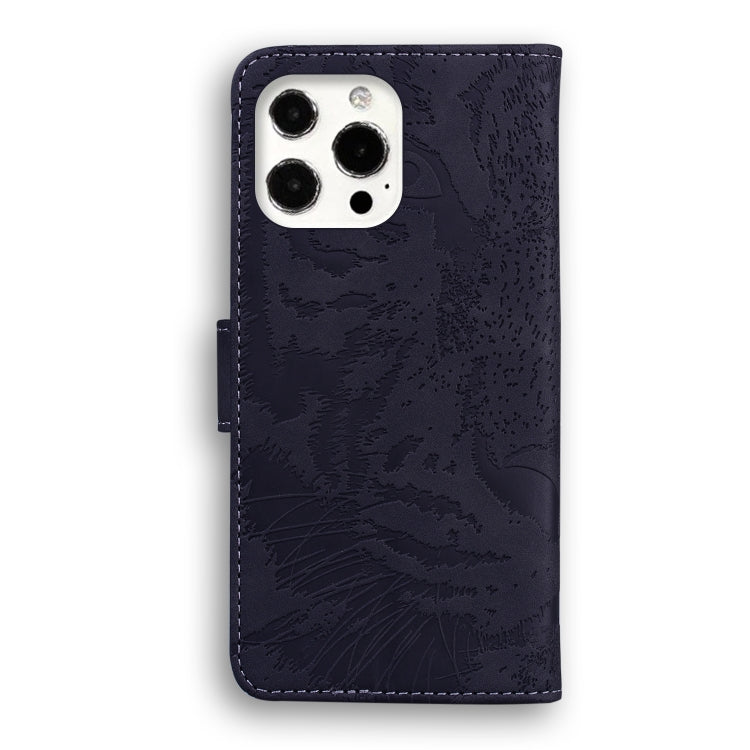 For iPhone 13 Pro Tiger Embossing Pattern Horizontal Flip Leather Case with Holder & Card Slots & Wallet (Black) - iPhone 13 Pro Cases by buy2fix | Online Shopping UK | buy2fix