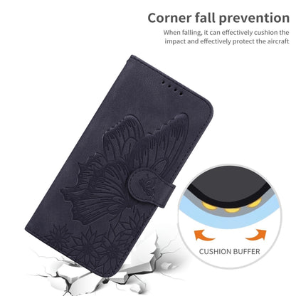 For iPhone 13 mini Retro Skin Feel Butterflies Embossing Horizontal Flip Leather Case with Holder & Card Slots & Wallet (Black) - iPhone 13 mini Cases by buy2fix | Online Shopping UK | buy2fix