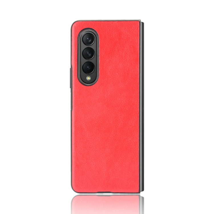 For Samsung Galaxy Z Fold3 5G Shockproof Litchi Texture PC + PU Case(Red) - Galaxy Phone Cases by GKK | Online Shopping UK | buy2fix