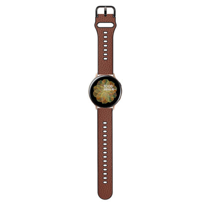 22mm Two-layer Cowhide Leather Watch Band(Brown) - Watch Bands by buy2fix | Online Shopping UK | buy2fix