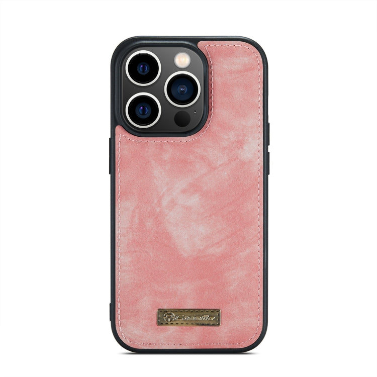 For iPhone 13 Pro Max CaseMe-008 Detachable Multifunctional Horizontal Flip Leather Case(Pink) - iPhone 13 Pro Max Cases by CaseMe | Online Shopping UK | buy2fix