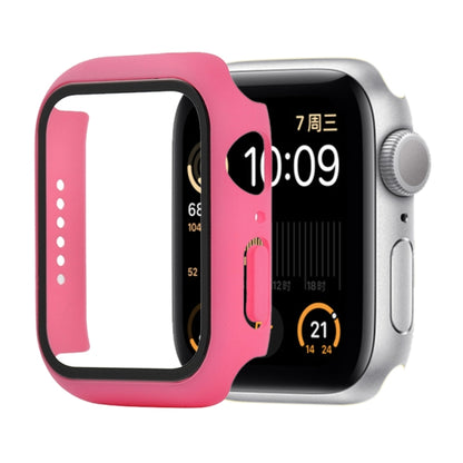 Shockproof PC+Tempered Glass Protective Case with Packed Carton For Apple Watch Series 6 & SE & 5 & 4 40mm(Rose Red) - Watch Cases by buy2fix | Online Shopping UK | buy2fix