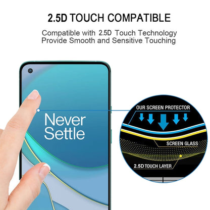 For OnePlus 8T / 8T+ 5G Full Glue Full Cover Screen Protector Tempered Glass Film - Motorola Tempered Glass by buy2fix | Online Shopping UK | buy2fix