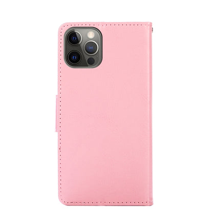 For iPhone 13 Pro Crystal Texture Horizontal Flip Leather Case with Holder & Card Slots & Wallet (Pink) - iPhone 13 Pro Cases by buy2fix | Online Shopping UK | buy2fix