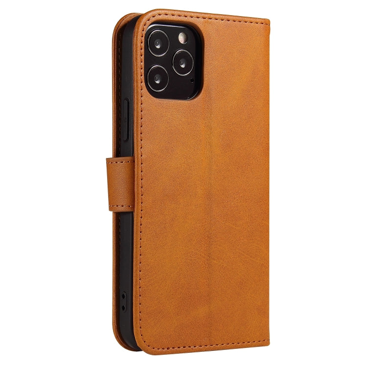 For iPhone 13 Pro Calf Texture Buckle Horizontal Flip Leather Case with Holder & Card Slots & Wallet (Khaki) - iPhone 13 Pro Cases by buy2fix | Online Shopping UK | buy2fix