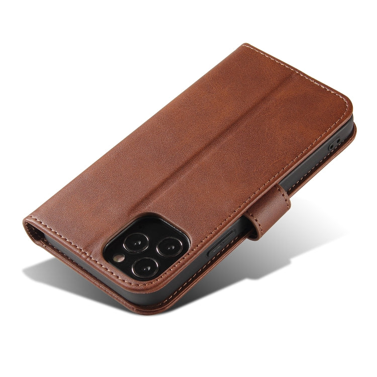 For iPhone 13 Pro Calf Texture Buckle Horizontal Flip Leather Case with Holder & Card Slots & Wallet (Brown) - iPhone 13 Pro Cases by buy2fix | Online Shopping UK | buy2fix