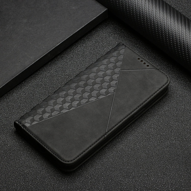 For Xiaomi Redmi Note 10 Pro Diamond Pattern Splicing Skin Feel Magnetic Horizontal Flip Leather Case with Card Slots & Holder & Wallet(Black) - Xiaomi Cases by buy2fix | Online Shopping UK | buy2fix