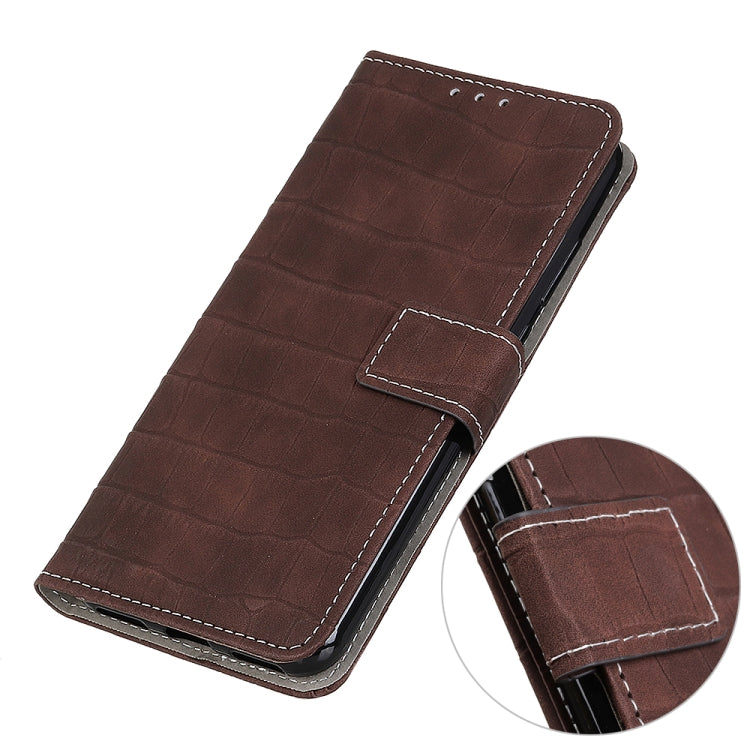 For Galaxy A51 Crocodile Texture Horizontal Flip Leather Case with Holder & Card Slots & Wallet(Brown) - Huawei Cases by buy2fix | Online Shopping UK | buy2fix