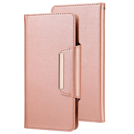 For iPhone SE 2022 / SE 2020 / 8 / 7 Ultra-thin Separable Magnetic Horizontal Flip Leather Case with Card Slot & Wallet(Pink) - iPhone SE 2022 / 2020 / 8 / 7 Cases by buy2fix | Online Shopping UK | buy2fix