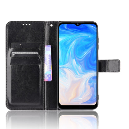 For Doogee N40 Pro Crazy Horse Texture Horizontal Flip Leather Case with Holder & Card Slots & Lanyard(Black) - More Brand by buy2fix | Online Shopping UK | buy2fix