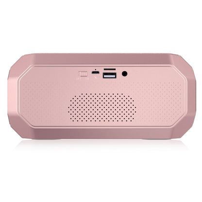 NewRixing NR-4000 TWS Mesh Polygon Music Box Concept Bluetooth Speaker(Rose Gold) - Desktop Speaker by NewRixing | Online Shopping UK | buy2fix