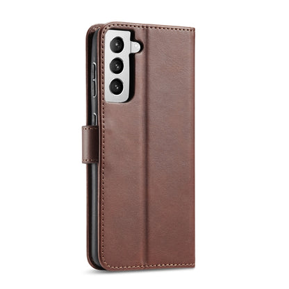 For Samsung Galaxy S21+ 5G Calf Texture Buckle Horizontal Flip Leather Case with Holder & Card Slots & Wallet(Brown) - Galaxy S21+ 5G Cases by buy2fix | Online Shopping UK | buy2fix