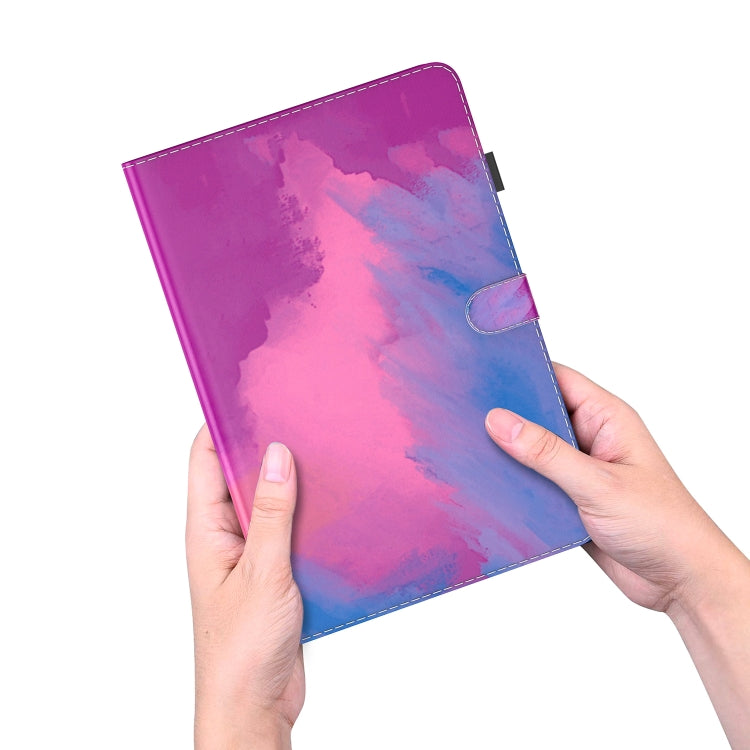 For Samsung Galaxy Tab S8+ / Tab S8 Plus /  Tab S7 FE / Tab S7+ 12.4 inch T970 / T976B Voltage Watercolor Pattern Skin Feel Magnetic Horizontal Flip PU Leather Case with Holder & Card Slots & Photo Frame(Purple Red) - Galaxy Tab S8+ Cases by buy2fix | Online Shopping UK | buy2fix