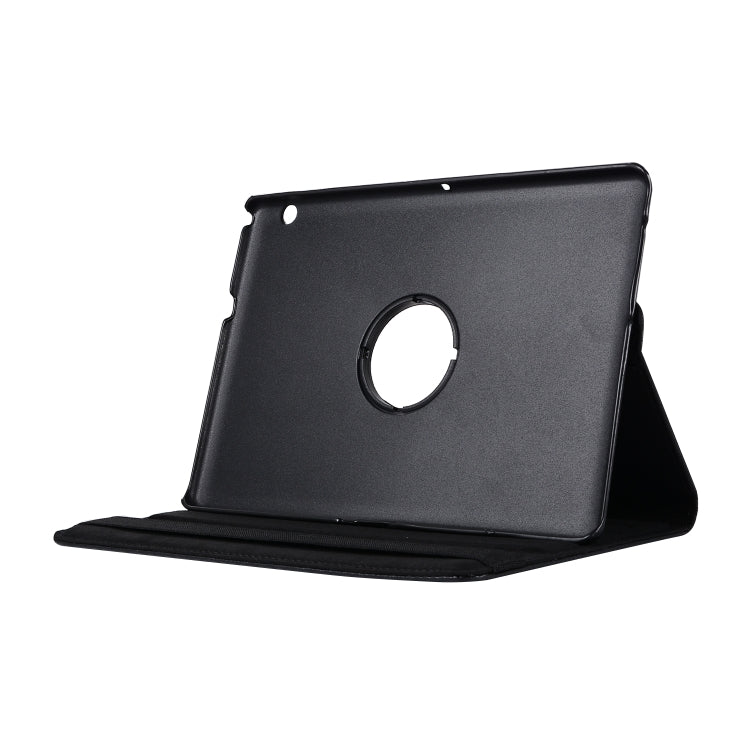 For Huawei MediaPad T3 10 Litchi Texture Horizontal Flip 360 Degrees Rotation Leather Case with Holder(Black) - Huawei by buy2fix | Online Shopping UK | buy2fix