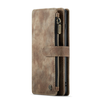 For Samsung Galaxy S10 CaseMe-C30 PU + TPU Multifunctional Horizontal Flip Leather Case with Holder & Card Slot & Wallet & Zipper Pocket(Brown) - Galaxy Phone Cases by CaseMe | Online Shopping UK | buy2fix