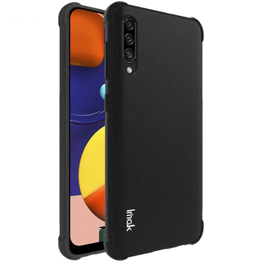 For Galaxy A50s / A30s IMAK All-inclusive Shockproof Airbag TPU Case, with Screen Protector(Matte Black) - Galaxy Phone Cases by imak | Online Shopping UK | buy2fix