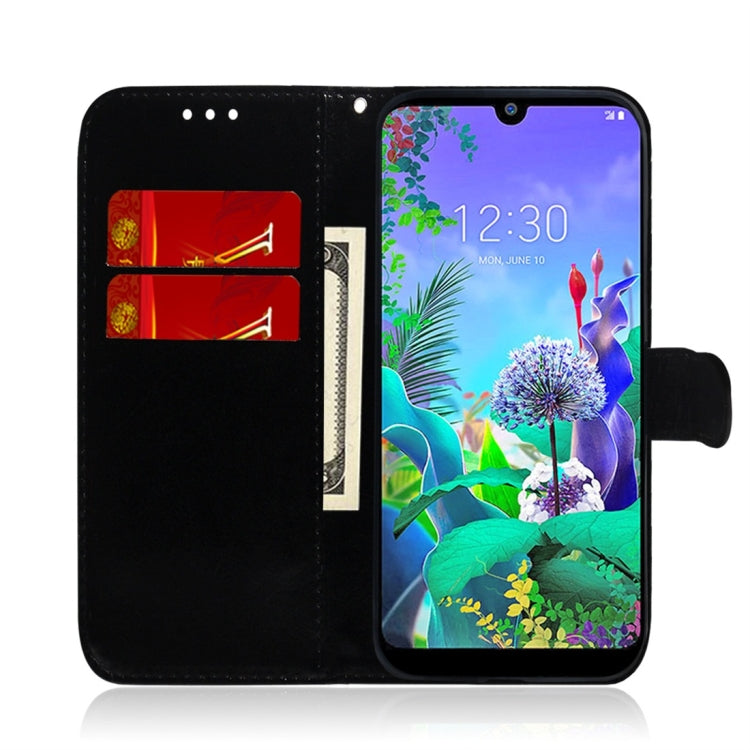 For LG Q60 Imitated Mirror Surface Horizontal Flip Leather Case with Holder & Card Slots & Wallet & Lanyard(Black) - LG by buy2fix | Online Shopping UK | buy2fix