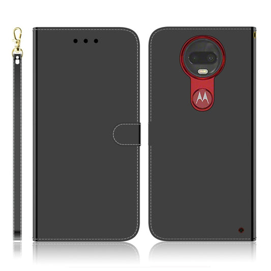 For Motorola Moto G7 / G7 Plus Imitated Mirror Surface Horizontal Flip Leather Case with Holder & Card Slots & Wallet & Lanyard(Black) - Motorola Cases by buy2fix | Online Shopping UK | buy2fix